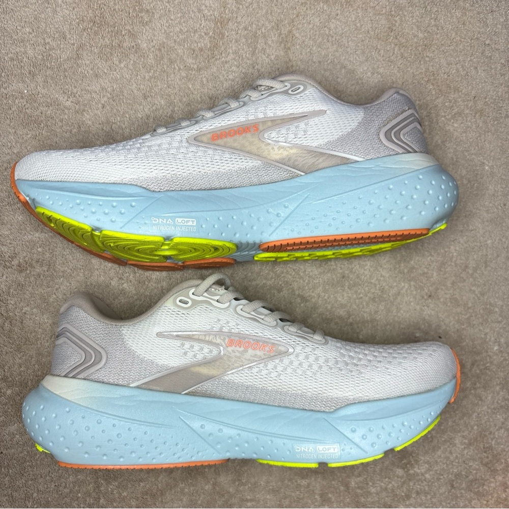 Brooks Women’s Glycerin 21 1204081B195 White Running Shoes Sneakers Size 10 B - Picture 3 of 9